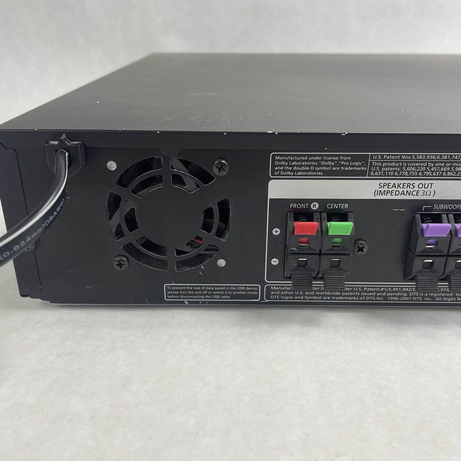 Samsung HT-TZ522 / 1200W 5 Disc CD/DVD Home Theater System  No Remote For Parts