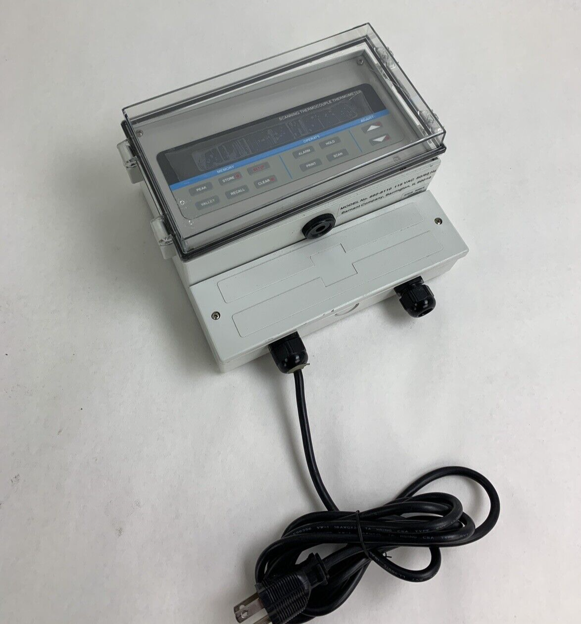 Barnant 692-8110 Scanning Thermocouple Thermometer - Power Tested0
