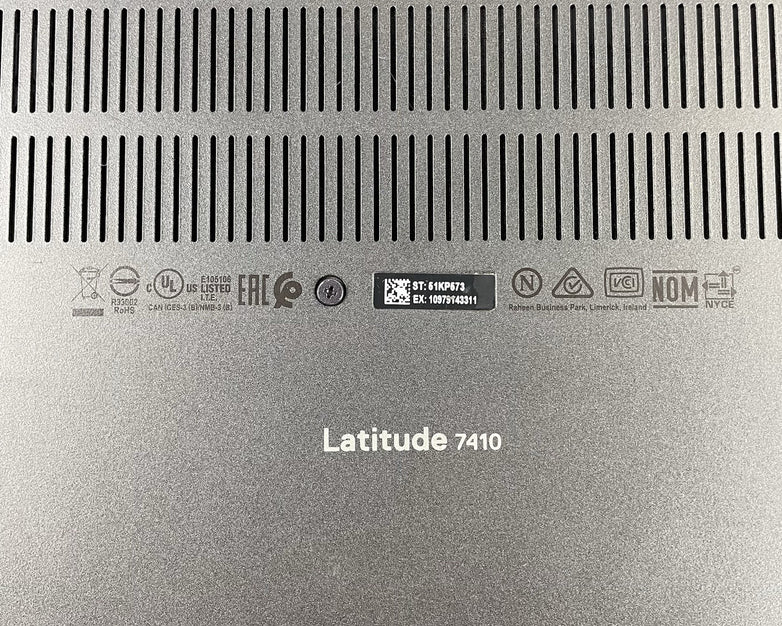 Dell Latitude 7410 14" i7-10610U 1.8GHz 16GB RAM No SSD/OS/AC/Batt-Scratched Key