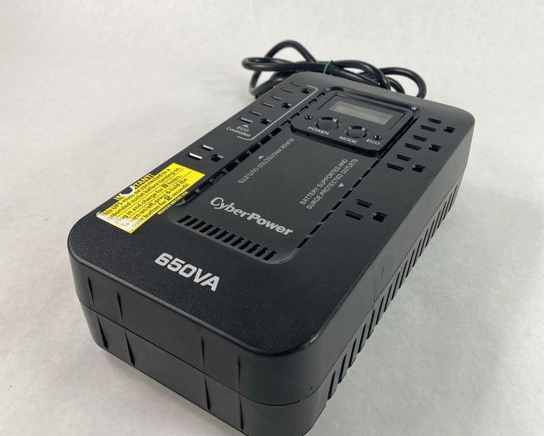 CyberPower EC650LCD Ecologic 650VA 120V 8 Outlet 4 Surge TestedNo Battery