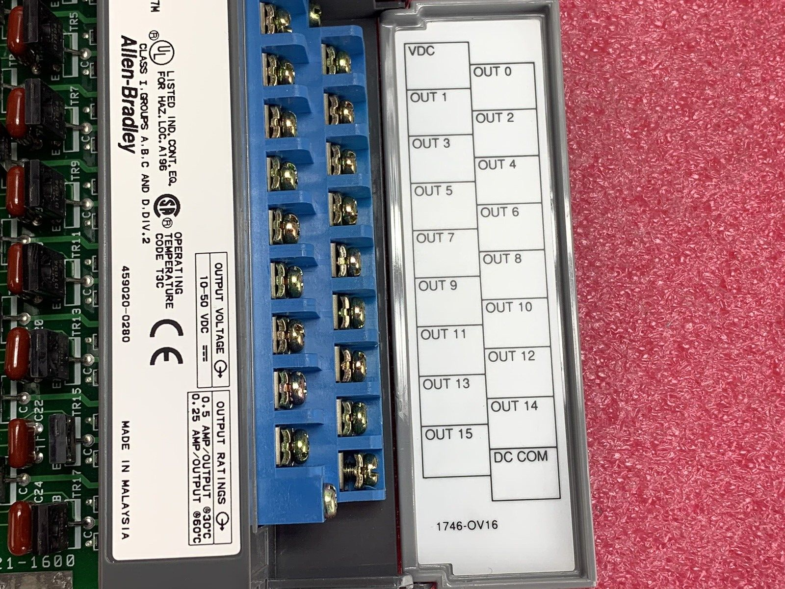 Allen-Bradly SLC 500 Output Module 1746-0V16
