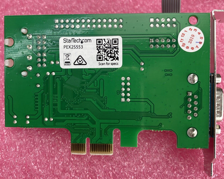 StarTech 2 Port PCIe RS-232 Serial Card Low Profile PEX2S553 Lot Of 5