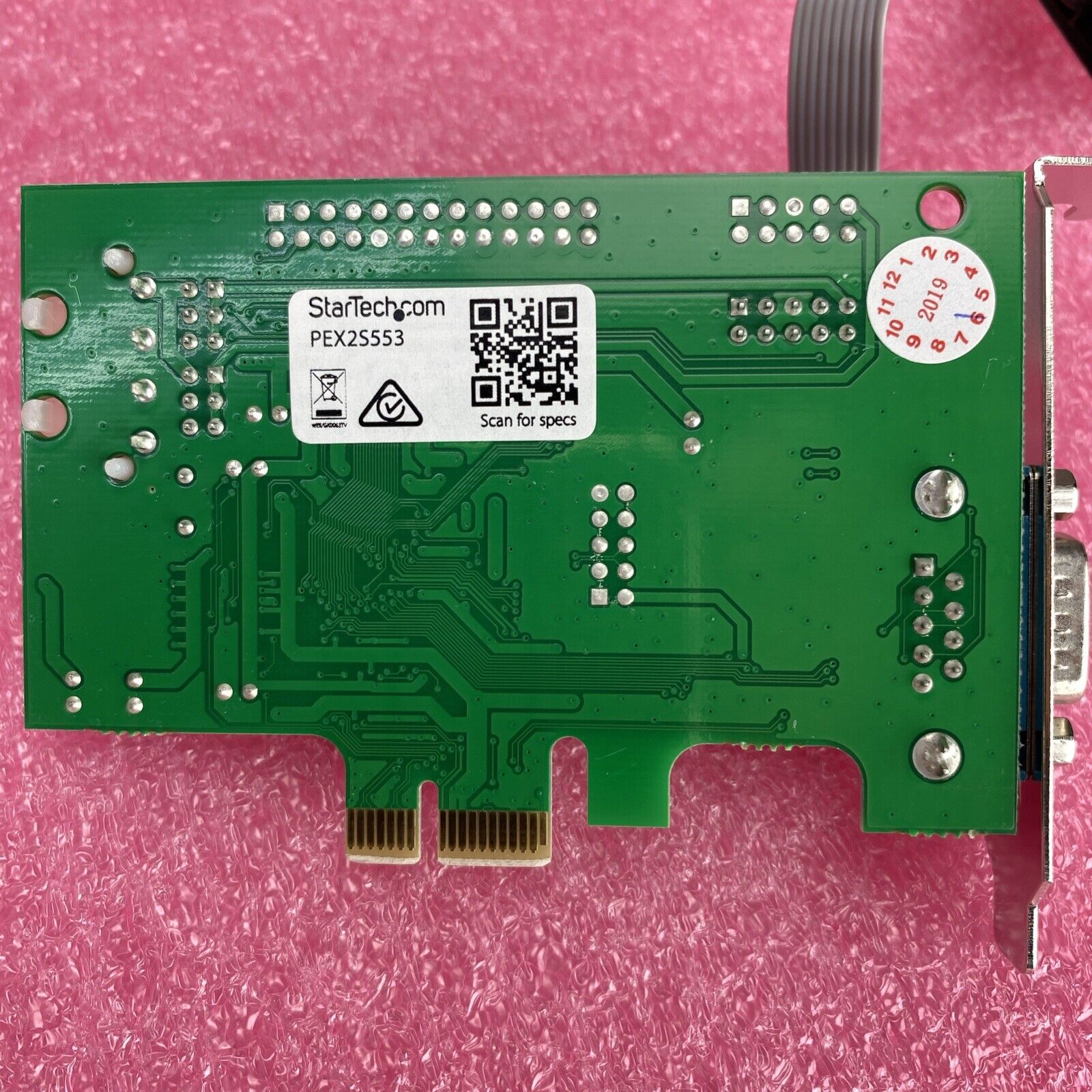 StarTech 2 Port PCIe RS-232 Serial Card Low Profile PEX2S553 Lot Of 5