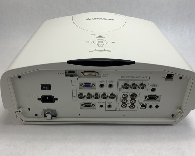 Mitsubishi WD3300U LCD Lamp Projector - Parts or Repair No Remote
