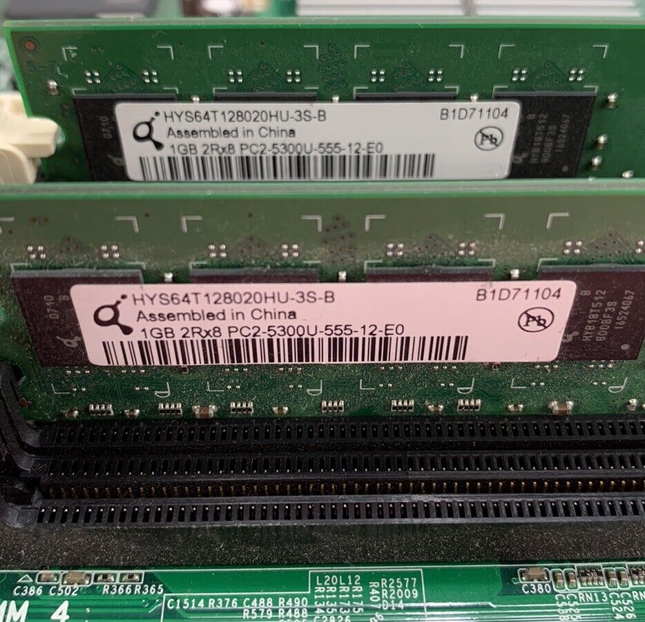 Dell OG214D Motherboard Intel Core 2 Duo E8400 3.00GHz 2GB RAM w/ Shield