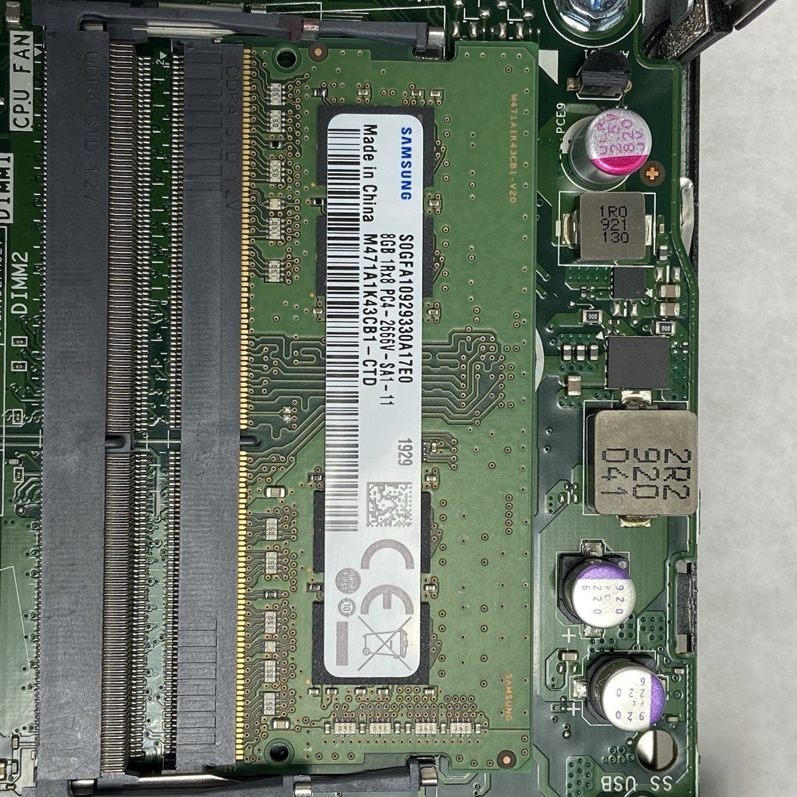 Dell Optiplex 7070 Micro Intel Core i7-9700T 2GHz 8GB RAM No AC/HDD/OS12