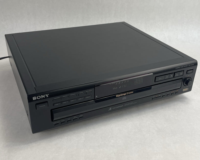 Sony CDP-415 5 DISK CD Player Tested No Remote