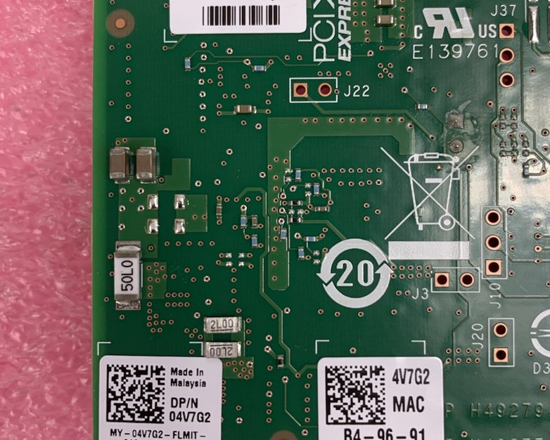 Intel X550-T2 X550T2G1P5 10Gb Dual Port PCIe Network Card