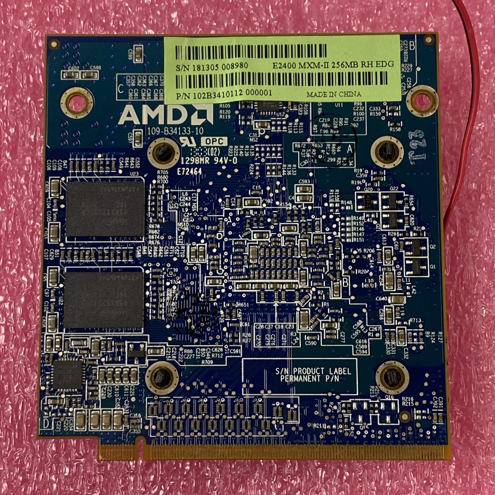 AMD 102B3410112 Radeon E2400 256MB MXM II Embedded Graphics Processor
