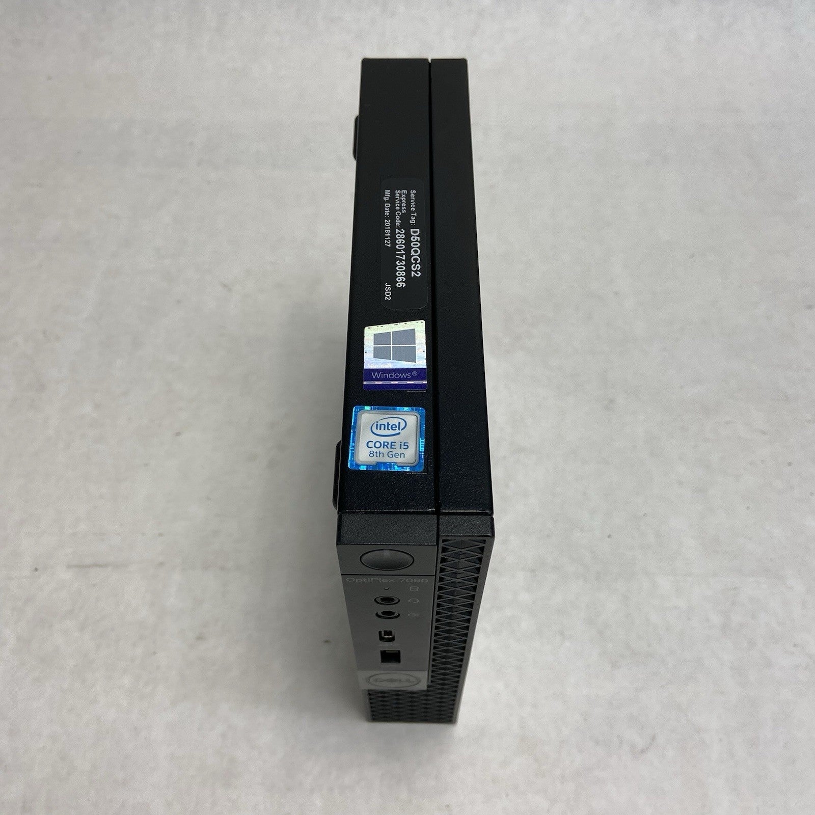 Dell Optiplex 7060 Micro Intel Core i5-8500T 2.1GHz 8GB RAM No HDD/OS/AC2