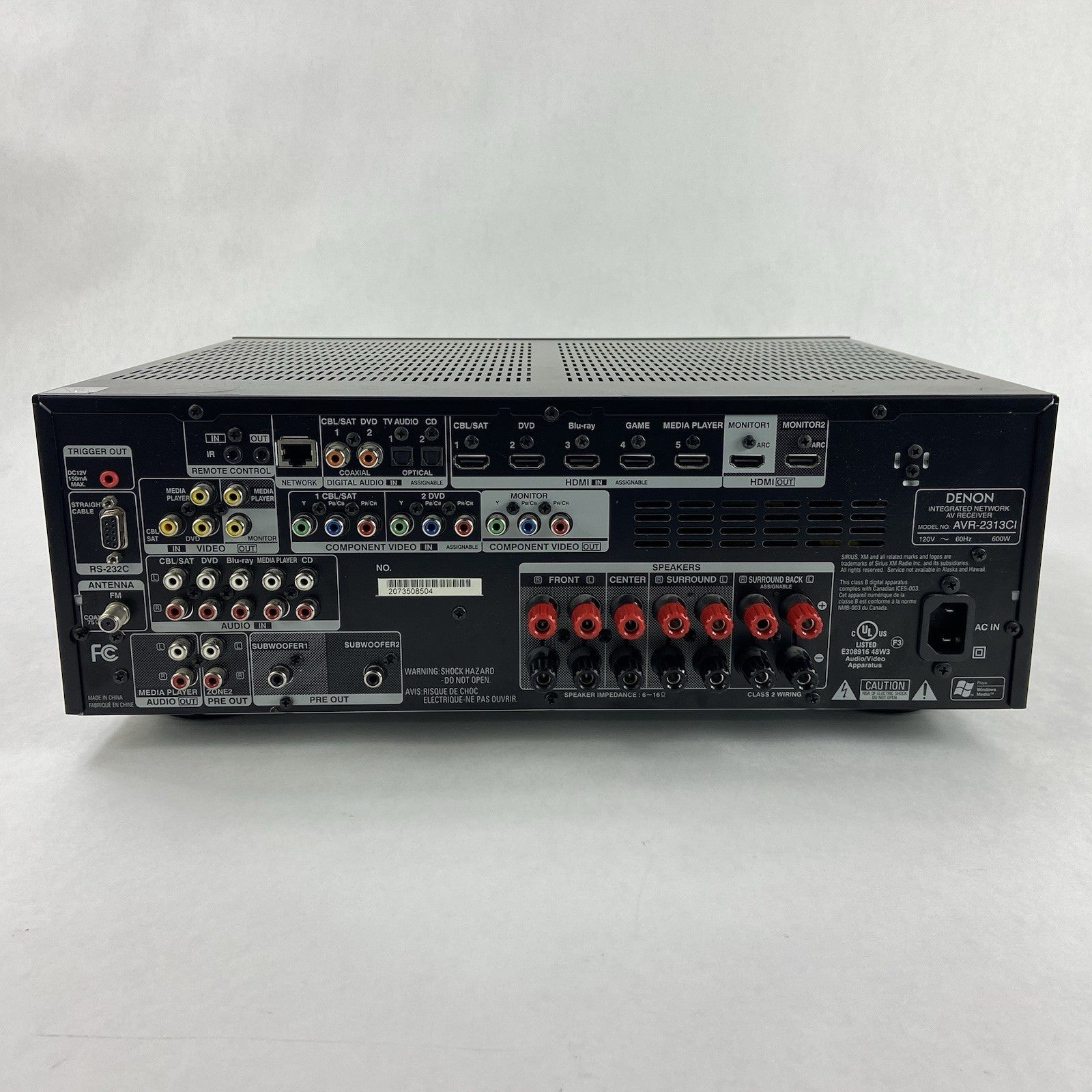 DENON AVR-2313CI Integrated Network A/V Receiver5