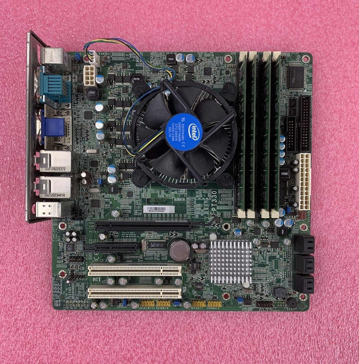 DFI PT330 Motherboard Intel Core i3-550 3.2GHz 8GB RAM w/ Shield