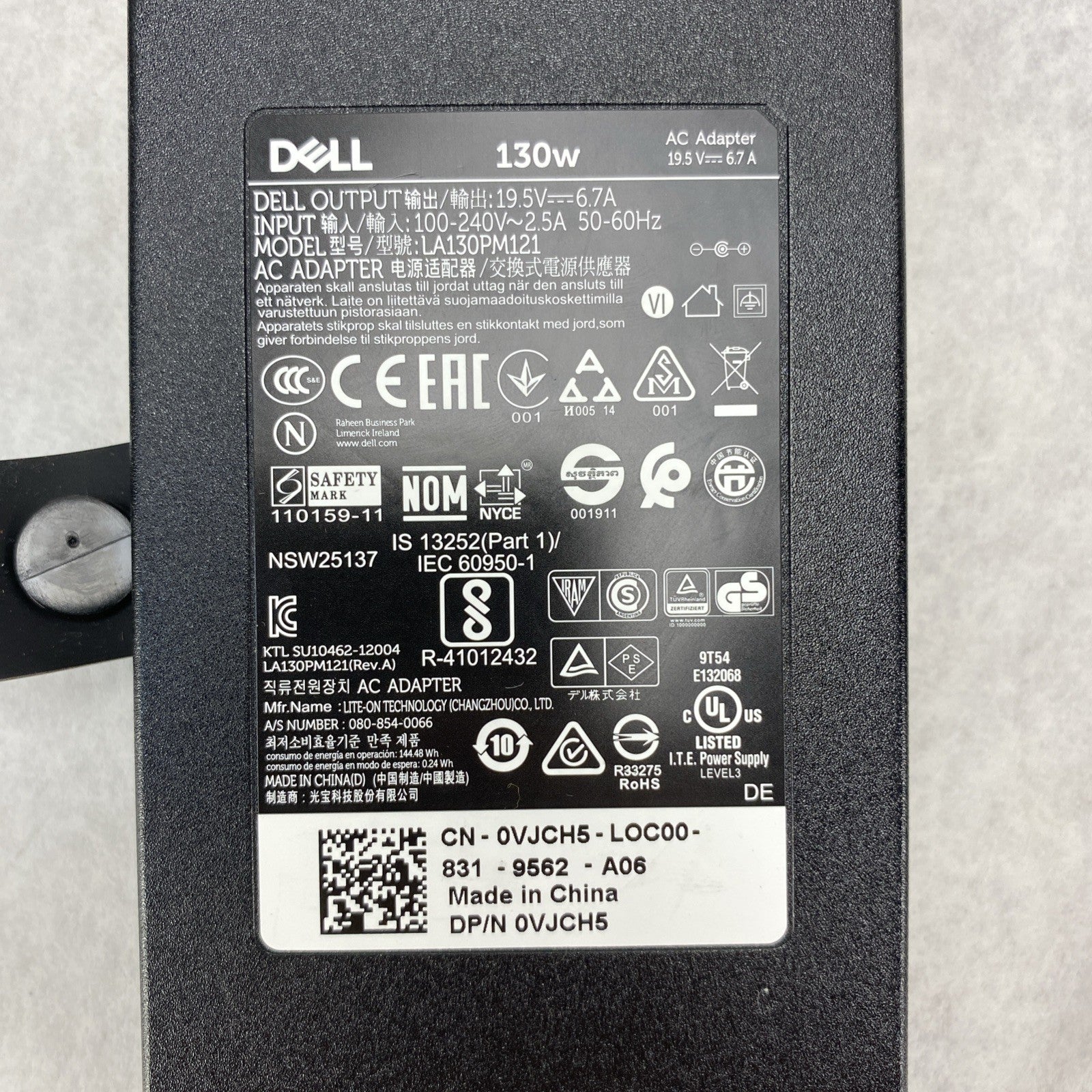 Dell LA130PM121 19.5V 6.7A 130W 7.4mm AC Adapter - Lot of 102