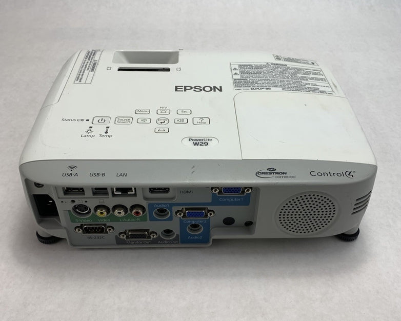 Epson PowerLite W29 H690A LCD Lamp Projector 3933 Lamp Hours - No Remote