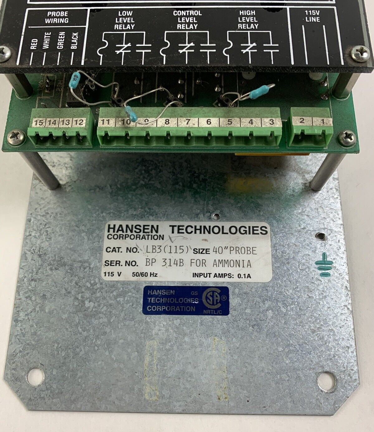 Hansen Technologies Corporation  Vari Level Amonia LB3