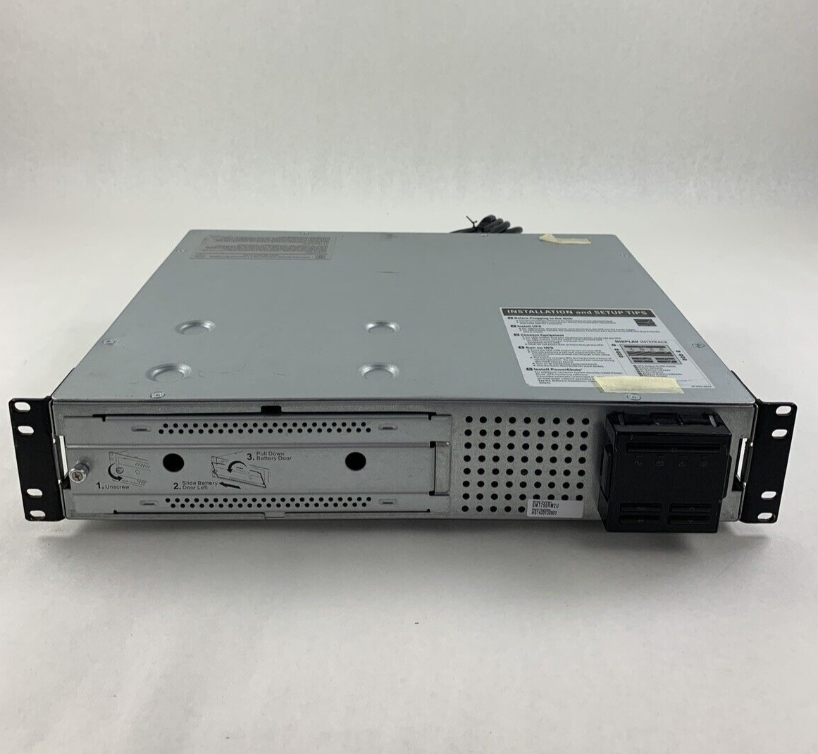 APC SMT750RM2U Smart UPS 750 Battery Backup No Battery Tested
