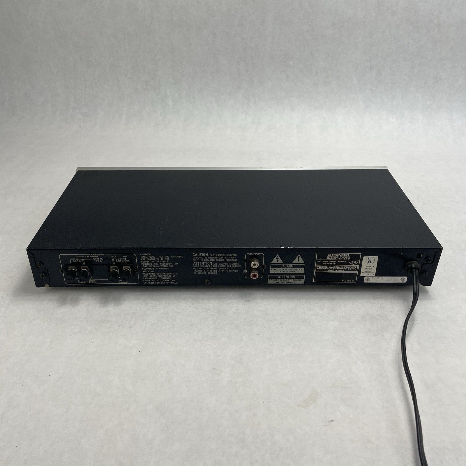 Pioneer TX-540 Stereo Tuner Tested6