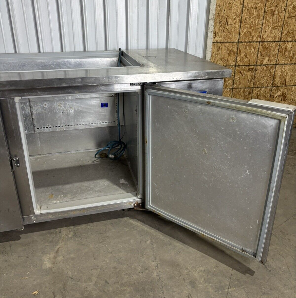 McCall STA-30-SS Restaurant 3 Door Prep Cooler w/ Salad Bar Buffet Top