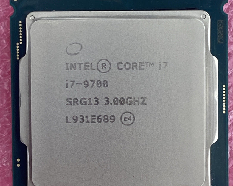 Intel Eight Core i7-9700 CPU Processor 3.0GHz LGA1151 SRG13 Tested