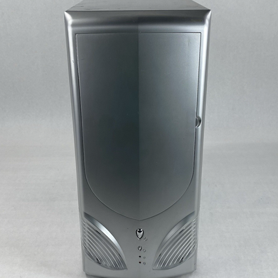 Logisys Area 51 CS51WSL Silver Mid ATX Computer PC Case No Power Supply