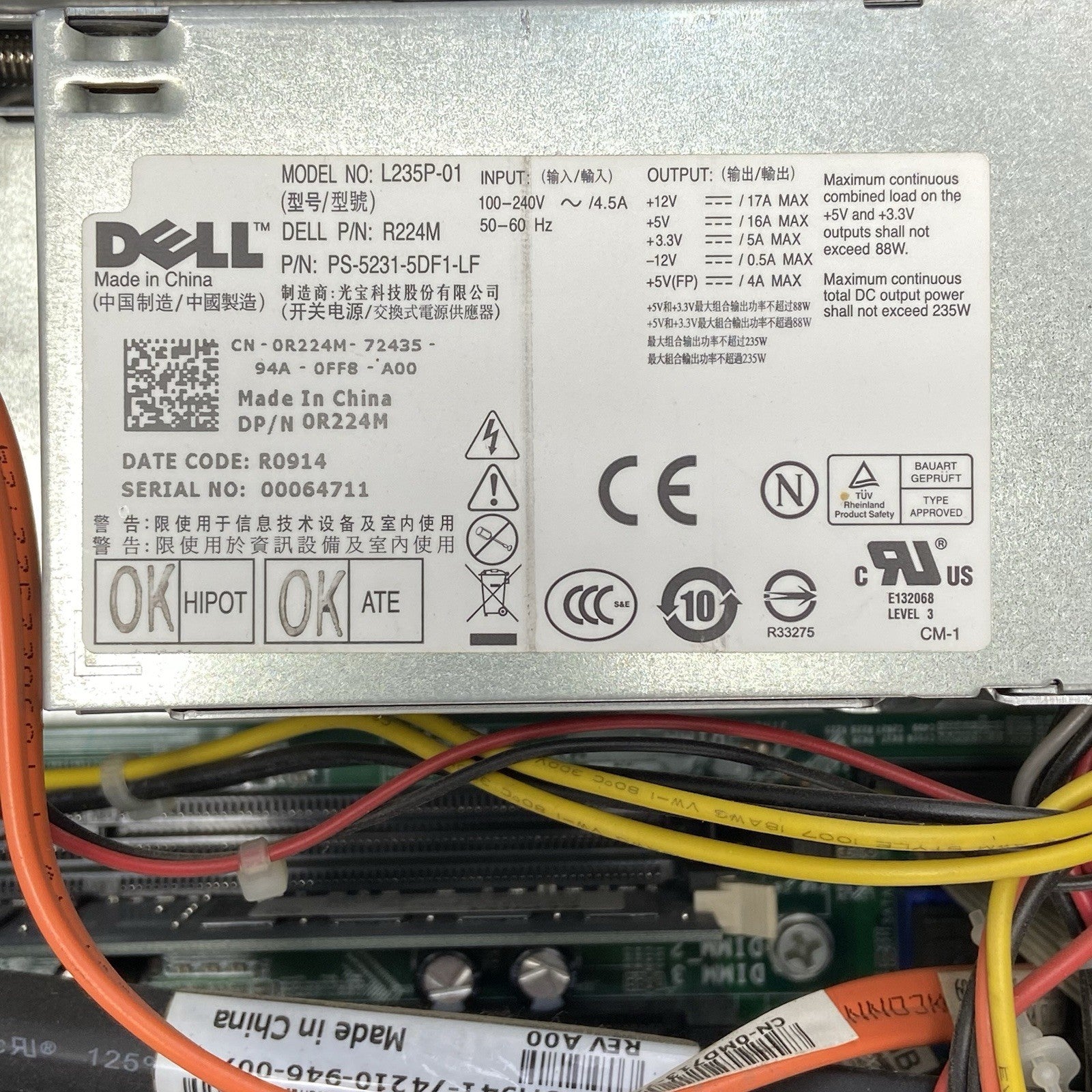 Dell Optiplex 760 SFF Intel Core 2 Duo R8400 3.33GHz 4GB RAM No HDD No OS12