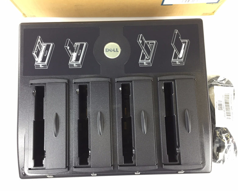 Dell F0075 D-Family Battery Charger 4 Slot Bay ADTC300 Inspiron Latitude