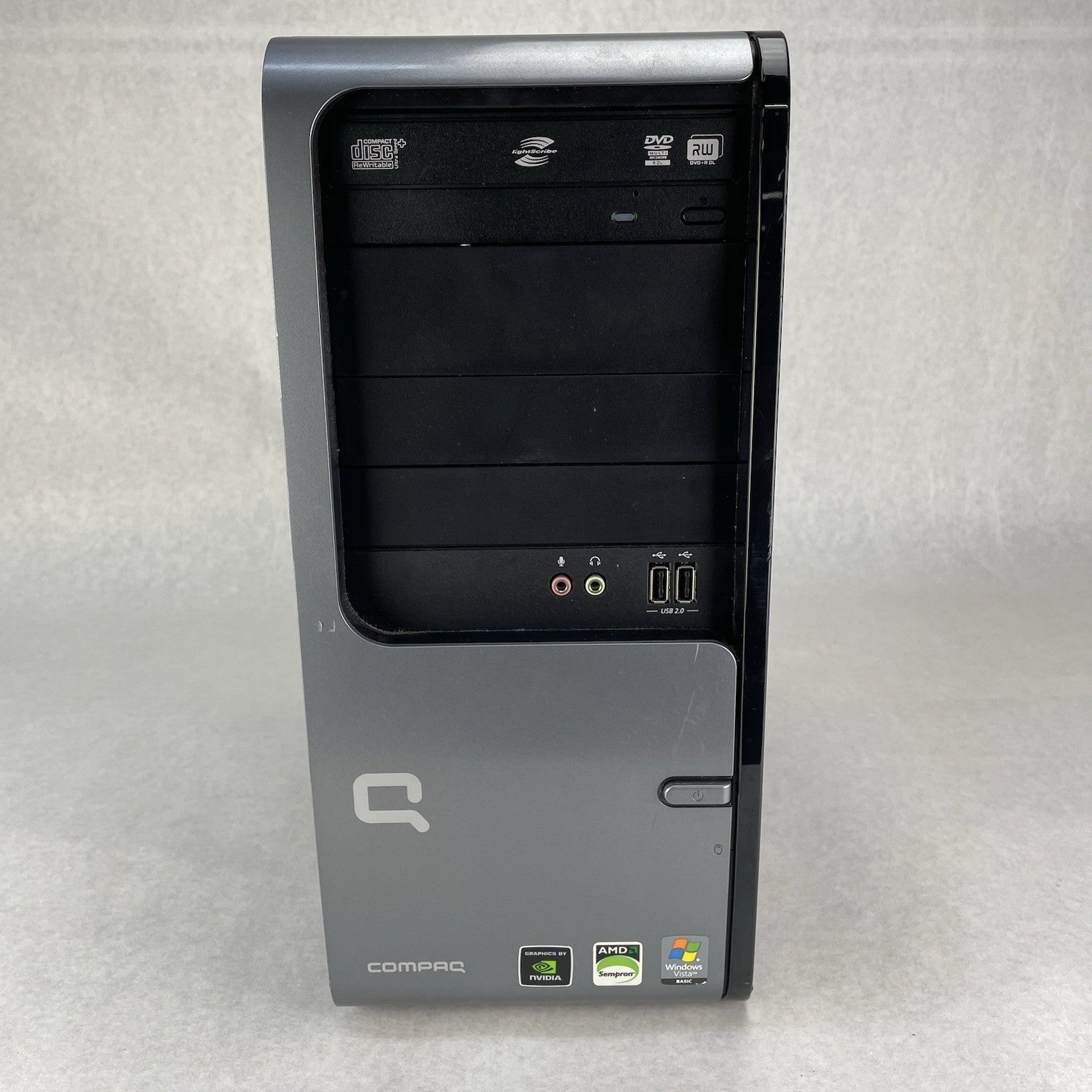 Compaq Presario SR5000 AMD Sempron 3600 2 GHz 1 GB Ram DVD-RW No HDD No OS