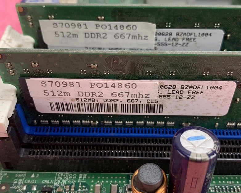 Intel S3000AHLX Motherboard Intel Xeon 3040 1.8GHz 1GB RAM No Shield