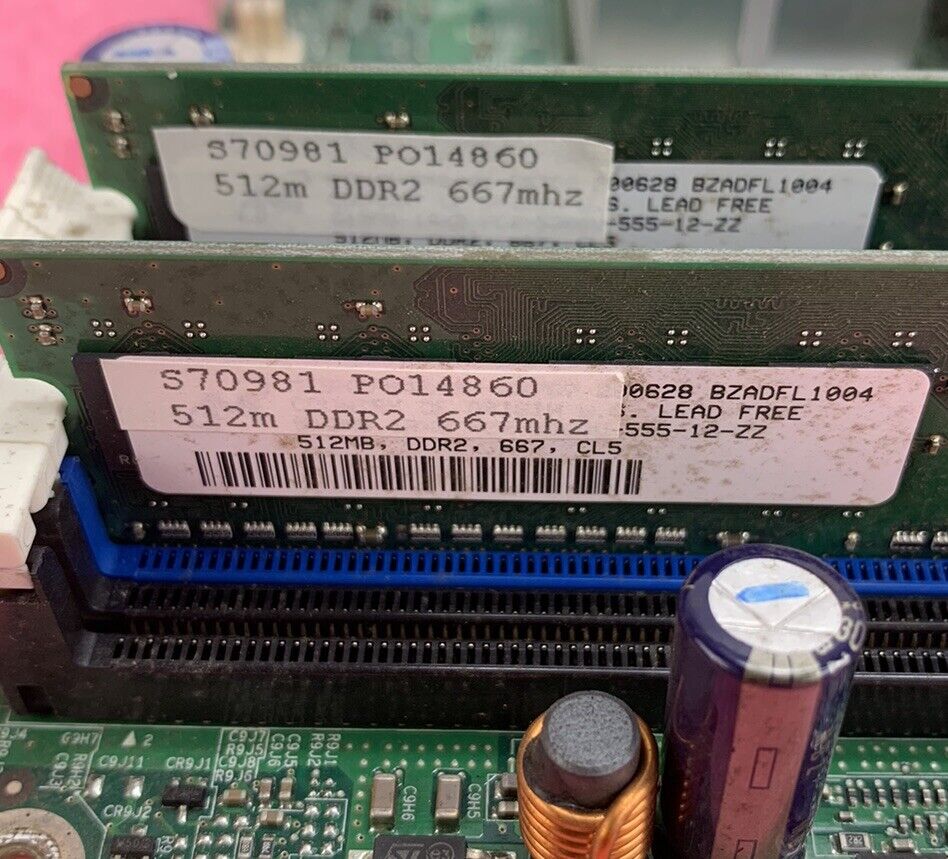 Intel S3000AHLX Motherboard Intel Xeon 3040 1.8GHz 1GB RAM No Shield