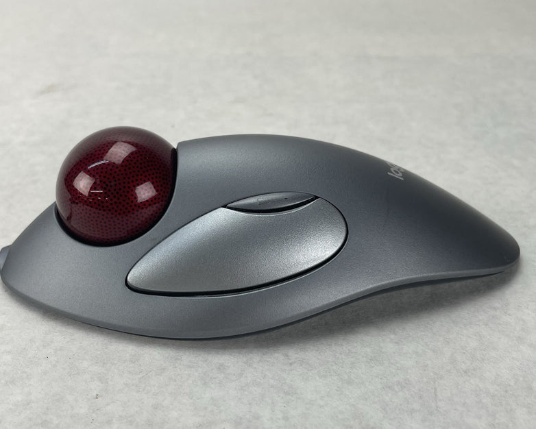 Logitech  T-BC21  Red Marble Mouse 804377-0000 USB Tested Working