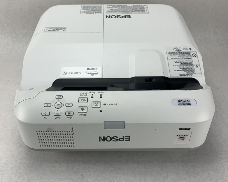 Epson PowerLite 695Wi H740A LCD Lamp Projector 938 Lamp Hours - No Remote