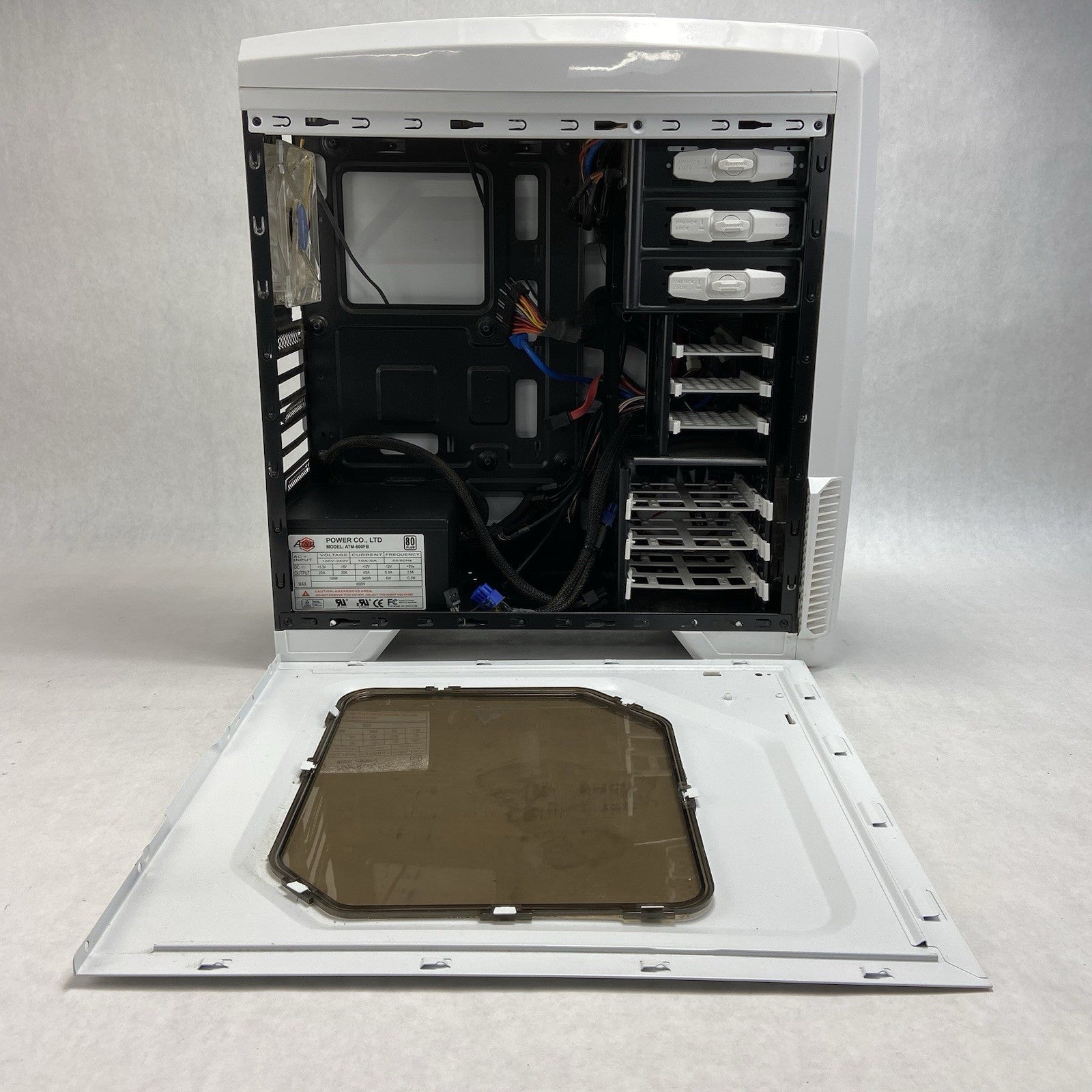 Cyber Power Mid Tower Gaming Computer Case ATNG ATM-600FB 600W ATX PSU 80 PLUS9