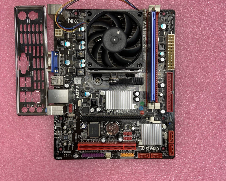 BioStar A780L3C Motherboard AMD Phenom 2 x2 555 3.19GHz 8GB RAM w/Shield