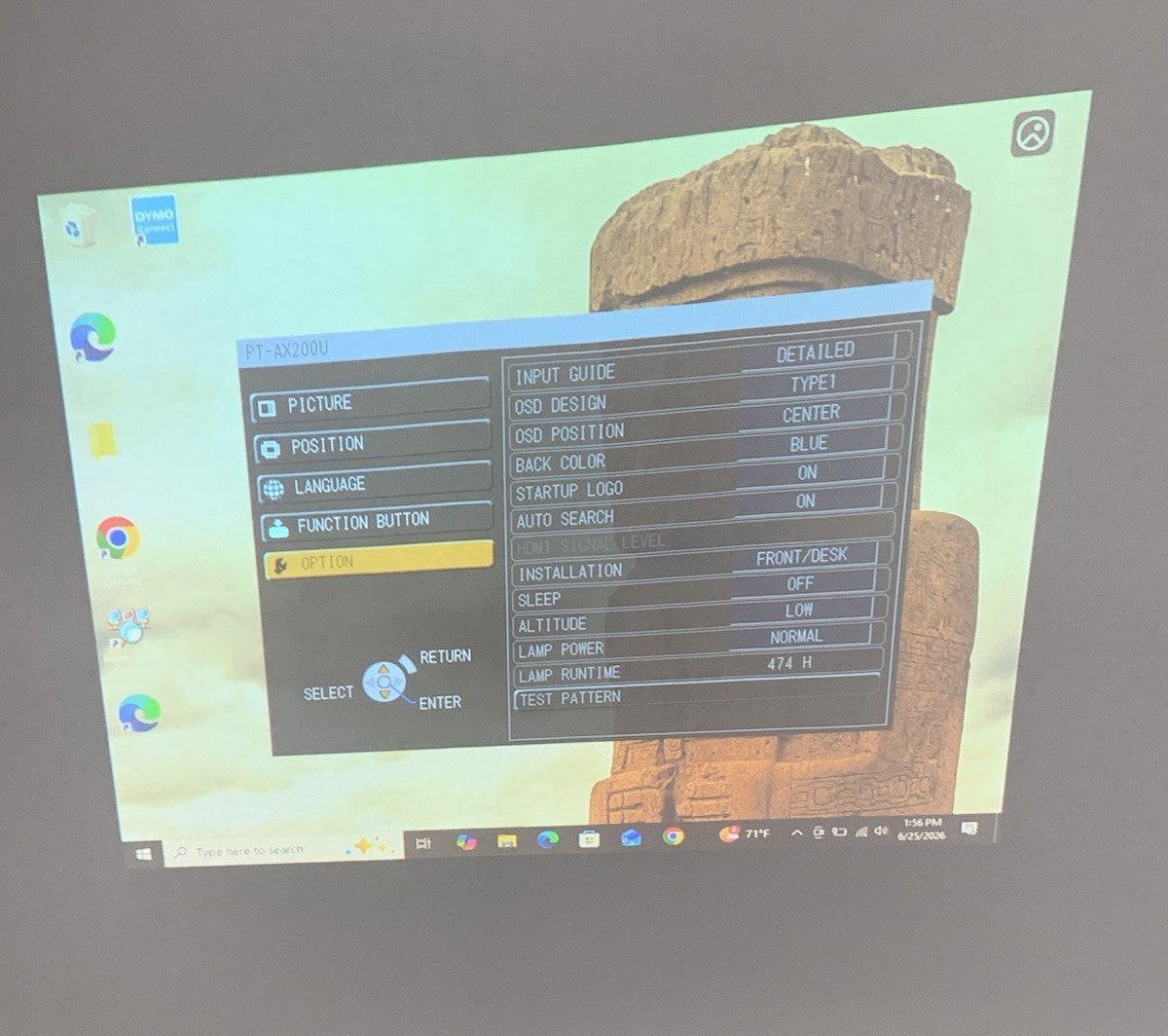 Panasonic PT-AX200U LCD Lamp Projector 474 Lamp Hours - No Remote10
