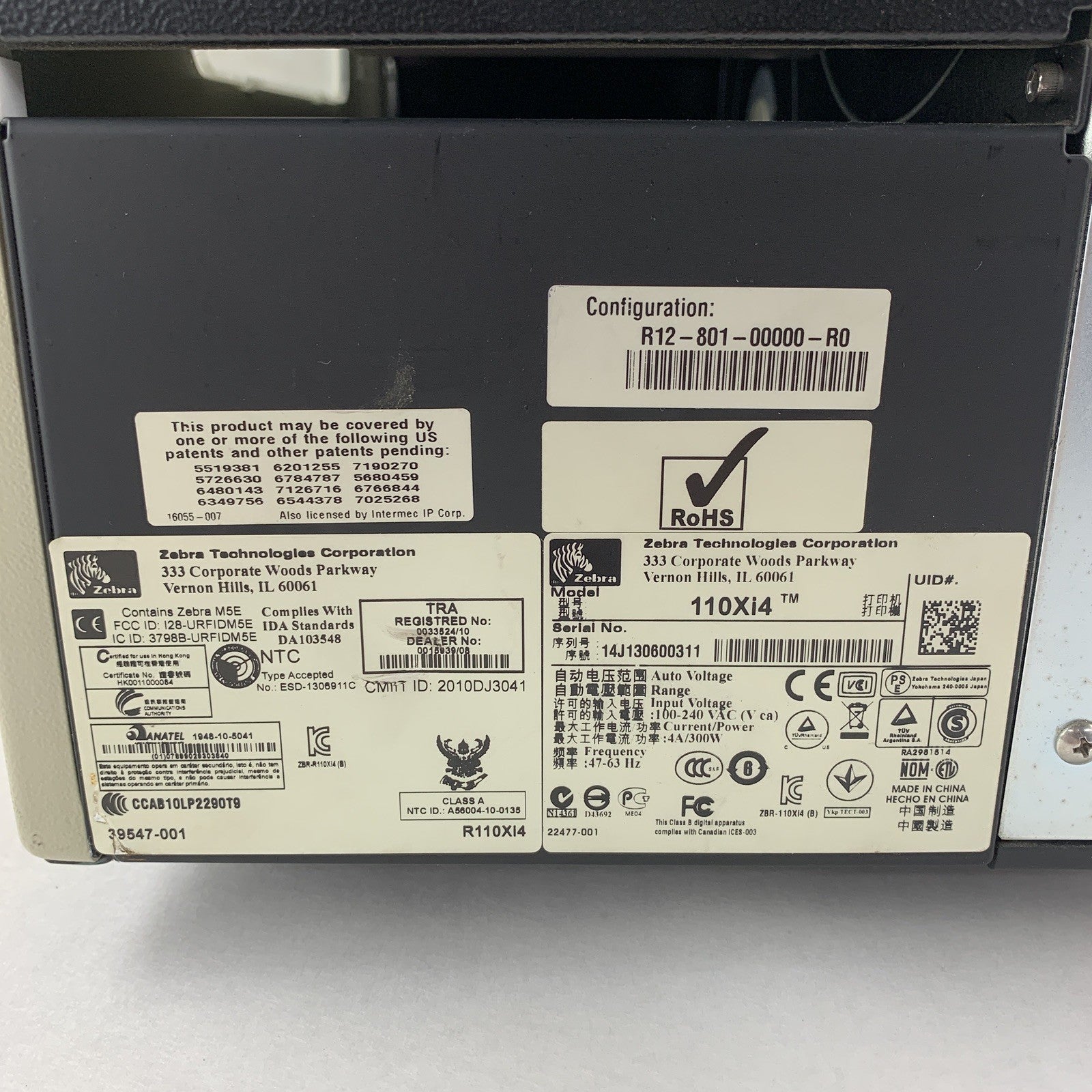 Zebra 110Xi4 203 DPi Thermal Label Printer USB Network Serial Parallel Tested