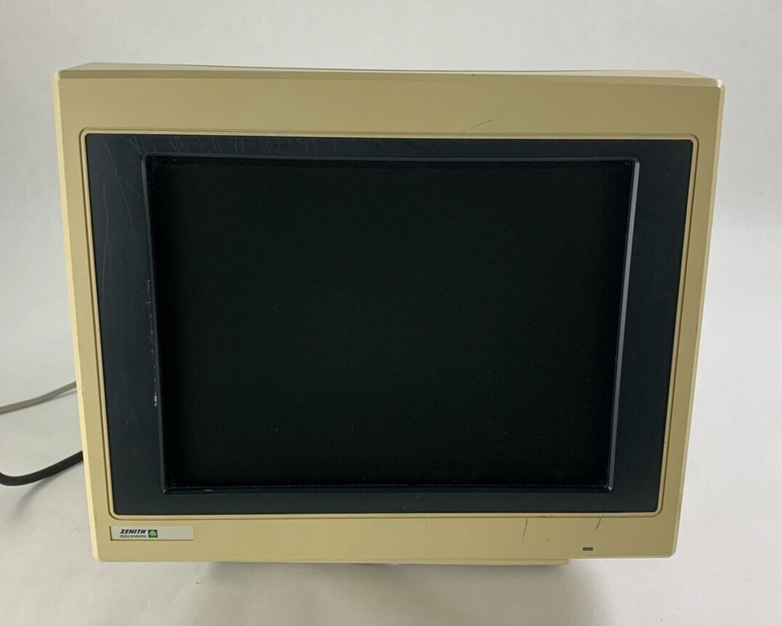 Zenith Data Systems ZCM-1492 FTM CRT Monitor VGA Screen Powers No Display Parts