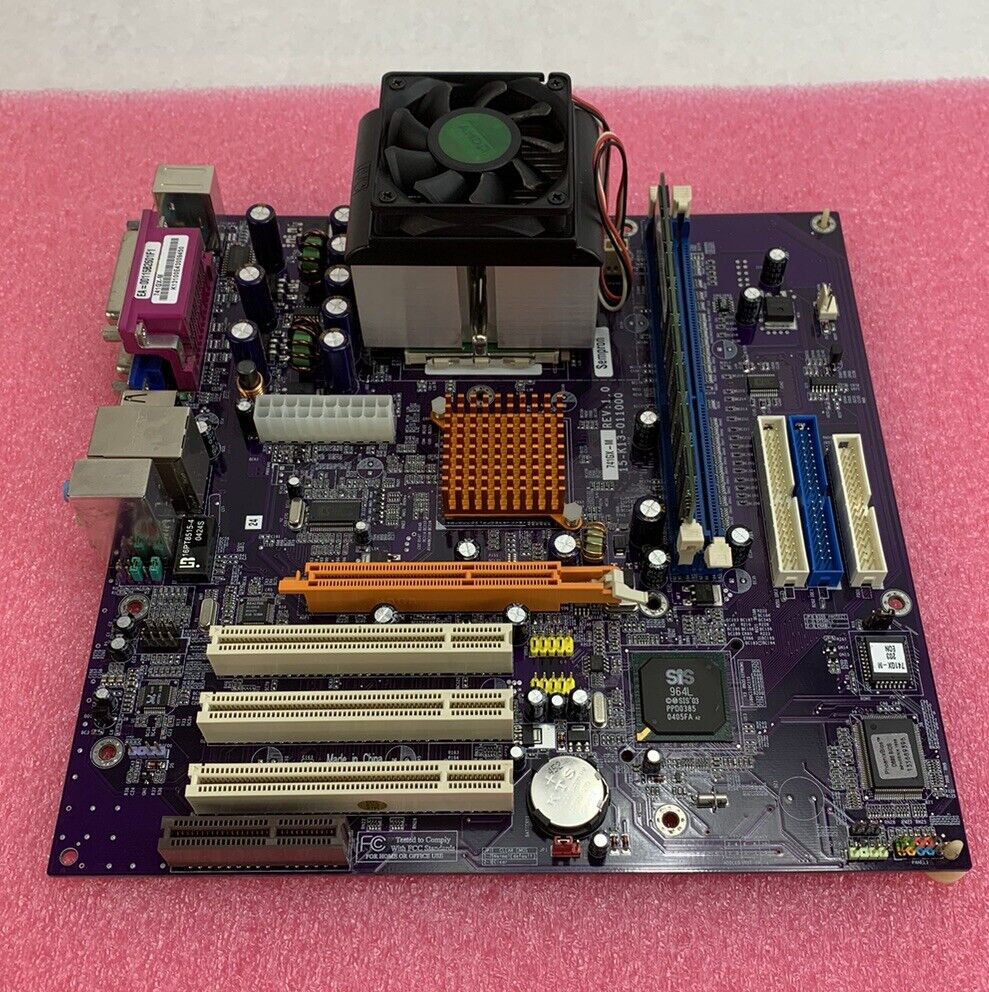 SIS-741 Motherboard AMD Sempron 1GHz 512MB RAM w/Shield