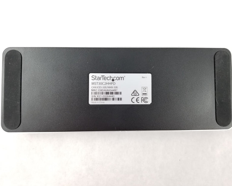 StarTech MST30C2HHPD Dual Monitor USB-C Docking Station No AC Adapter