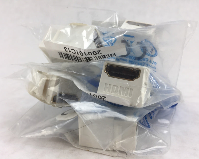 Lot of 5 C2G Snap-In HDMI Keystone Module - White