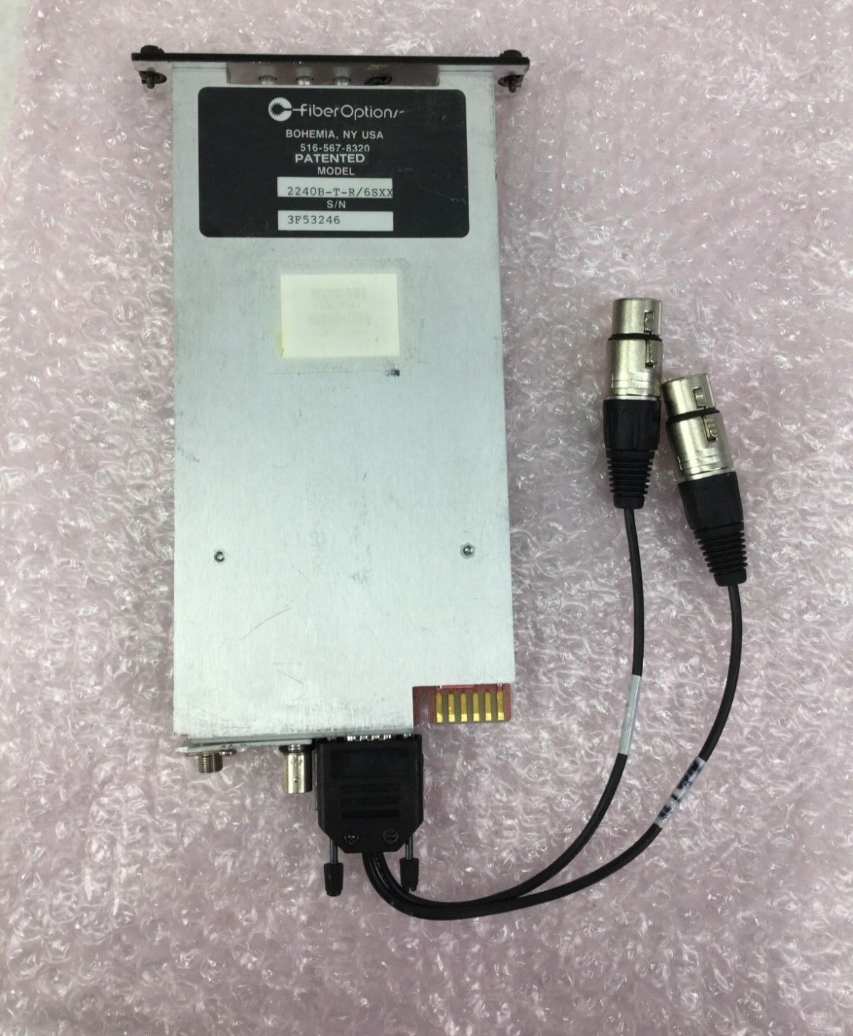 Fiber Options Fiber Optic TX 2240B-T-R/6SXX  w/Cable Shown in Pictures  Untested