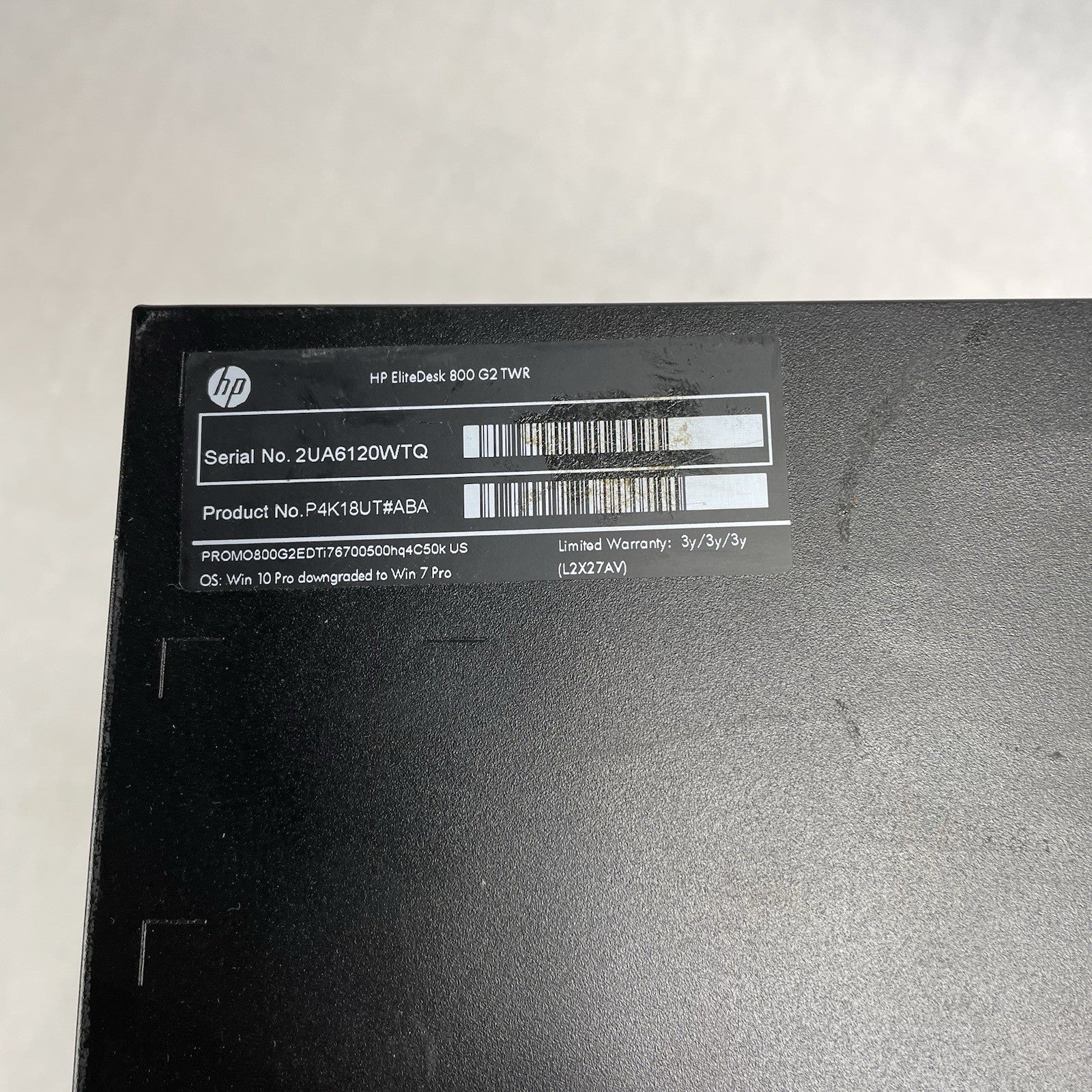 HP EliteDesk 800 G2  Intel i7-6200 3.90 GHz 16 GB RAM No HDD No OS