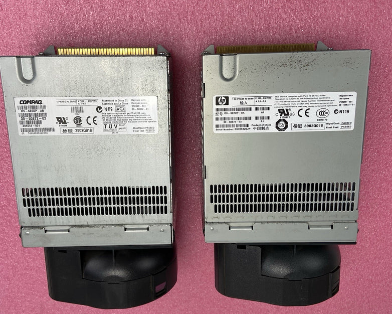 HP DS-SE2UP-BA | Compaq DS-SE2UP-AB 1 Phase Hot Swap Power Supply - Lot of 2