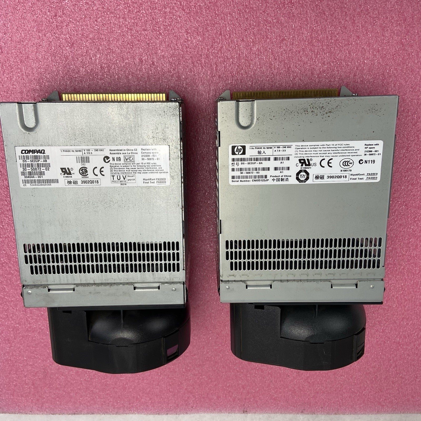 HP DS-SE2UP-BA | Compaq DS-SE2UP-AB 1 Phase Hot Swap Power Supply - Lot of 2