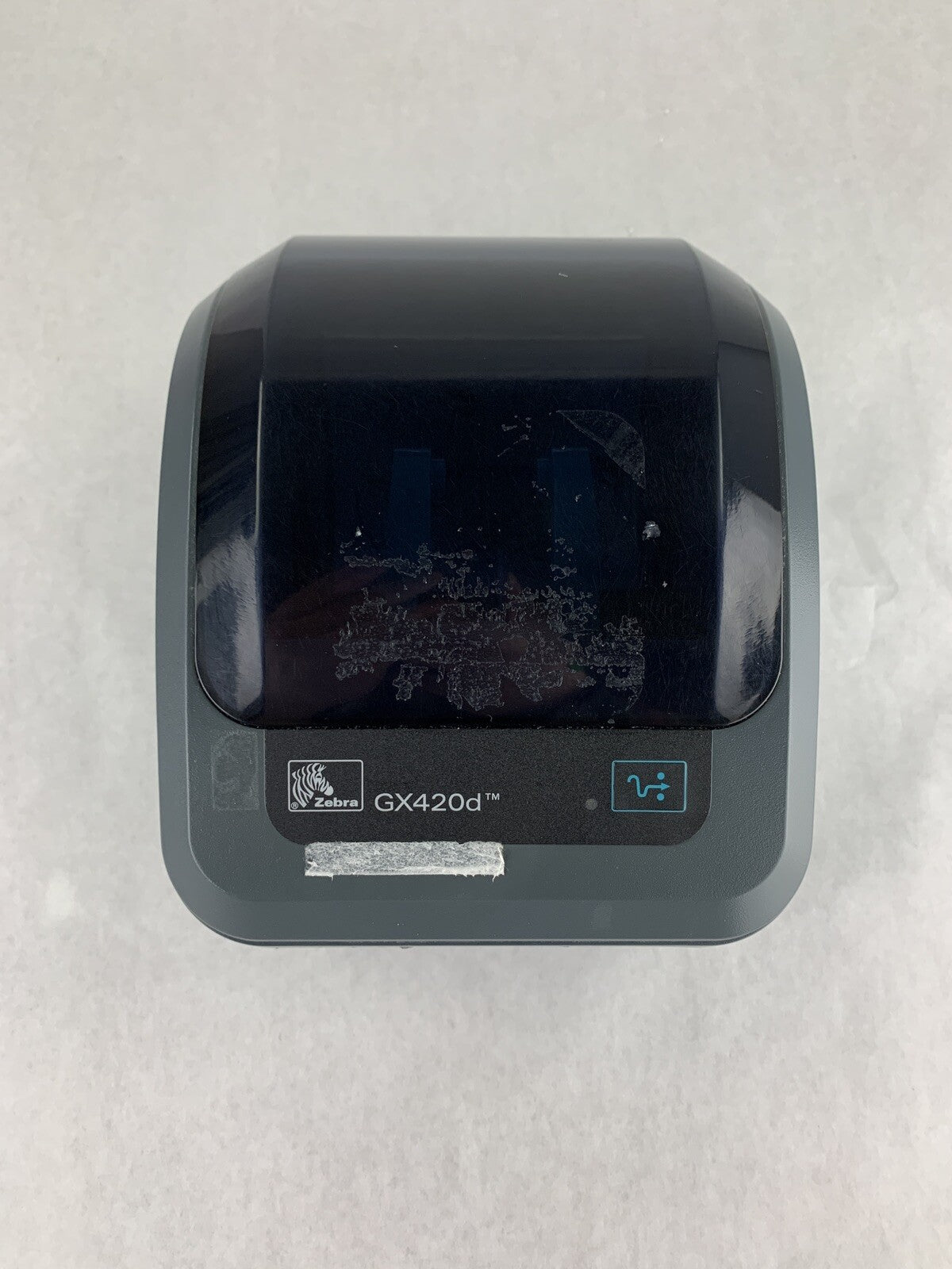 Zebra GX420t Thermal Label Printer Bad Roller For Parts and Repair No AC Adapter