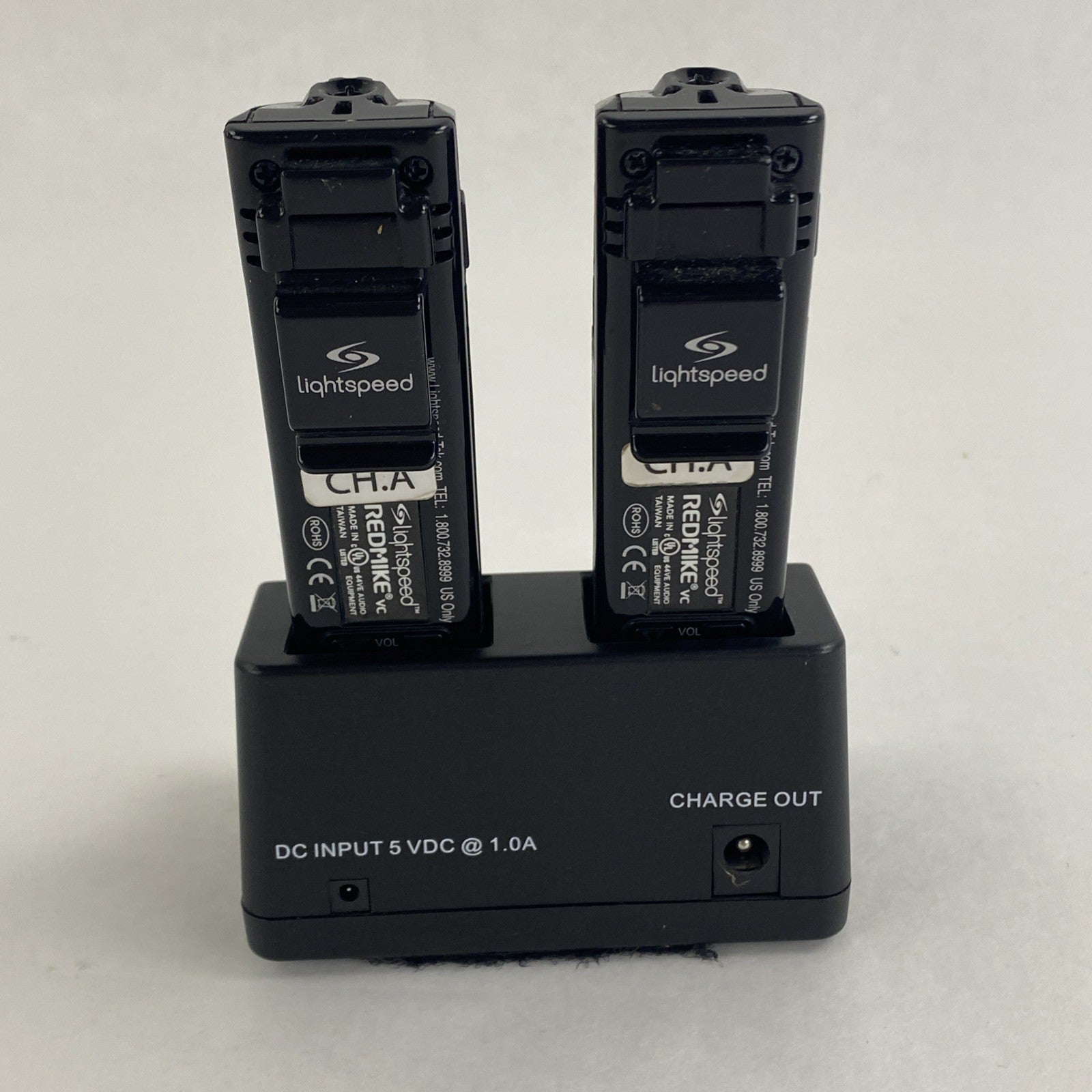 Lightspeed TK-RMT Redmike With Dock NO Power Cord Tested with Battery3