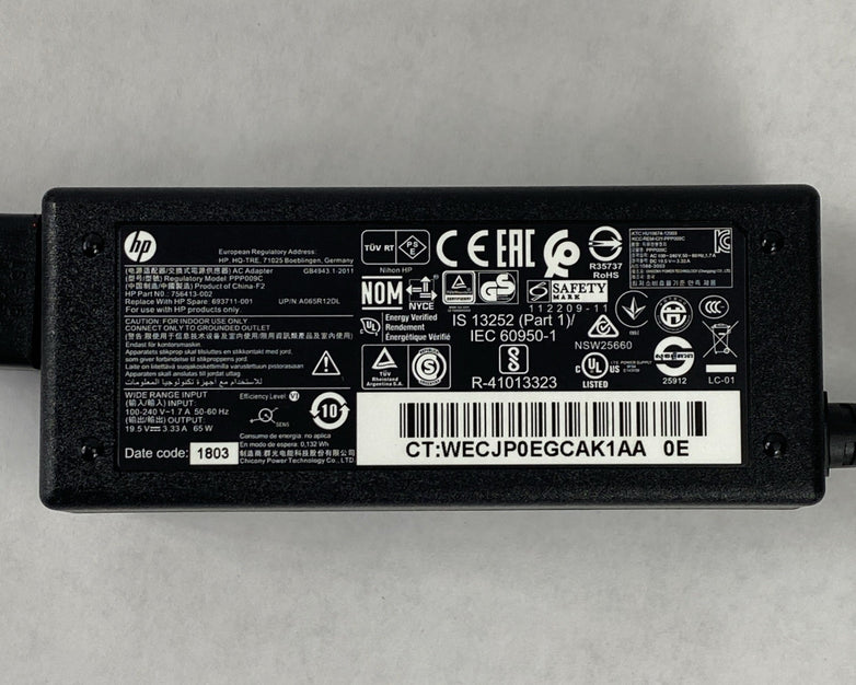HP PPP009C PPP009D 65W 19.5V 3.33A 7.4mm Barrel Charger AC Adapter (Lot of 500)