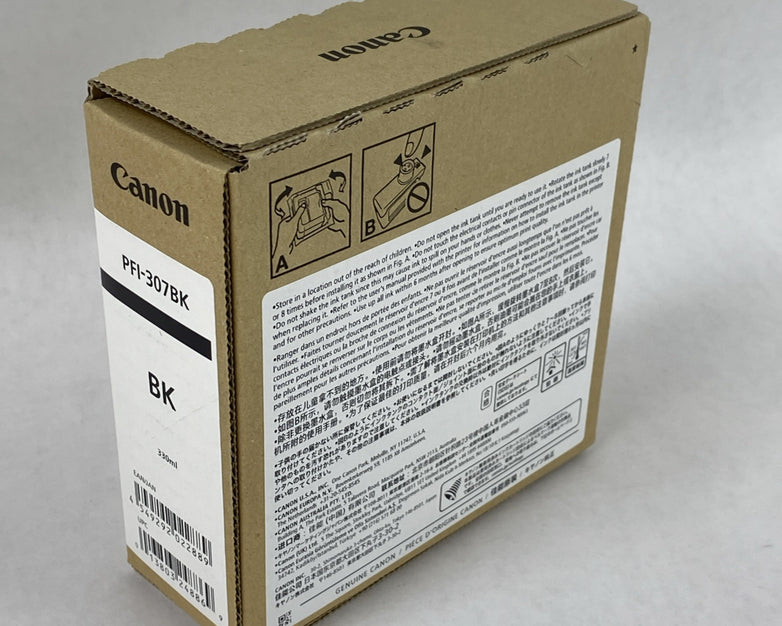 Canon PFI-307BK OEM Black Ink Tank for ImagePROGRAF iPF830/840/850 Exp 11/2023
