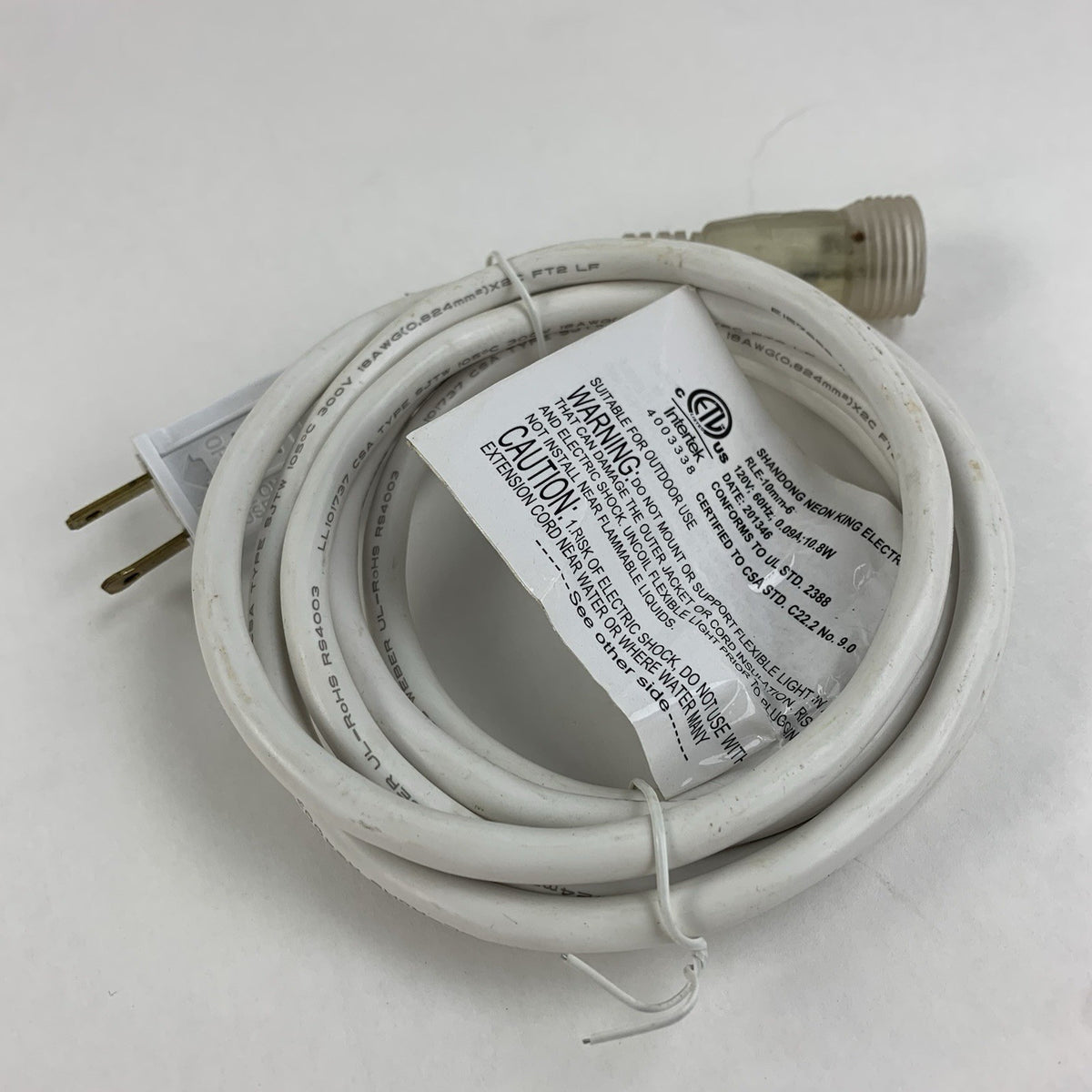 Intertek RLE-10mm-6 Shandong Neon King Electronics - Untested0