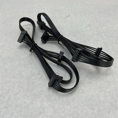 Unbranded 6 Pin to 3 x SATA Driver Power Supply Modular Cable Lot of 2