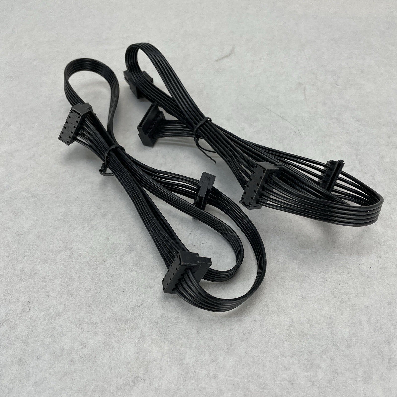 Unbranded 6 Pin to 3 x SATA Driver Power Supply Modular Cable Lot of 2